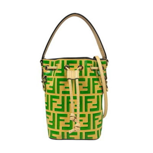 Fendi Handbags - Fendi Leather Shoulder Bag Beige Montresor